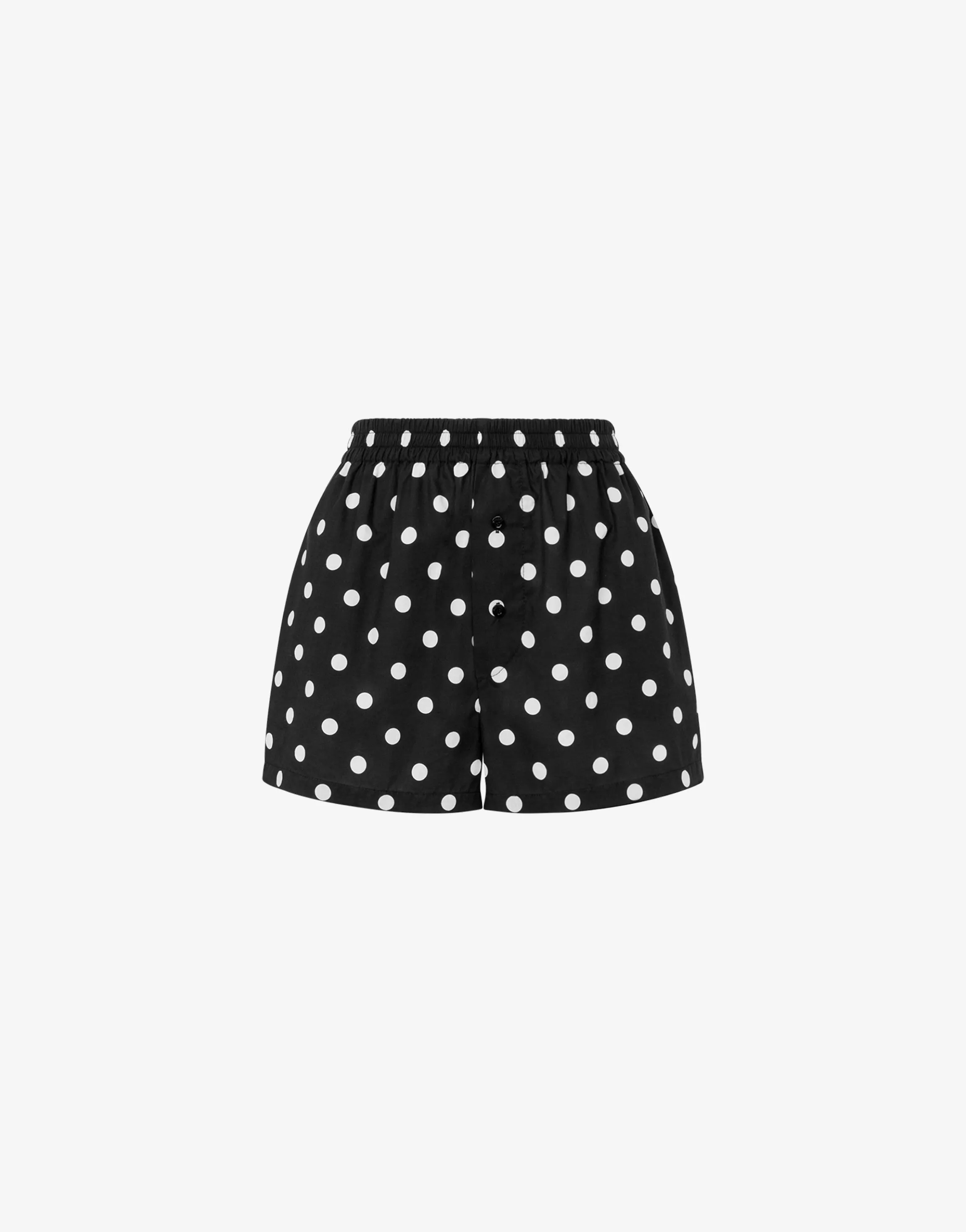 Allover Polka Dots cotton voile shorts
