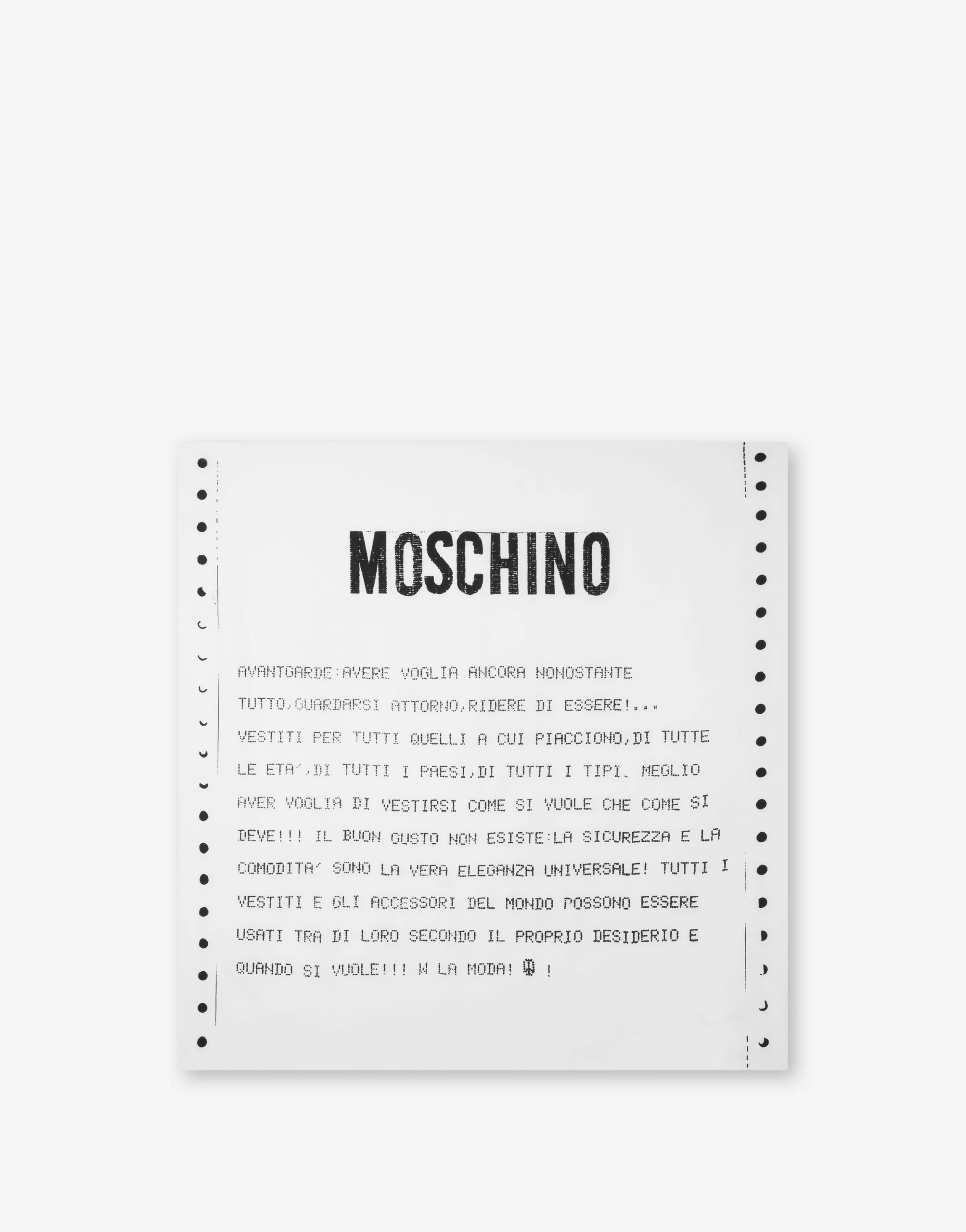 Archive Message silk scarf