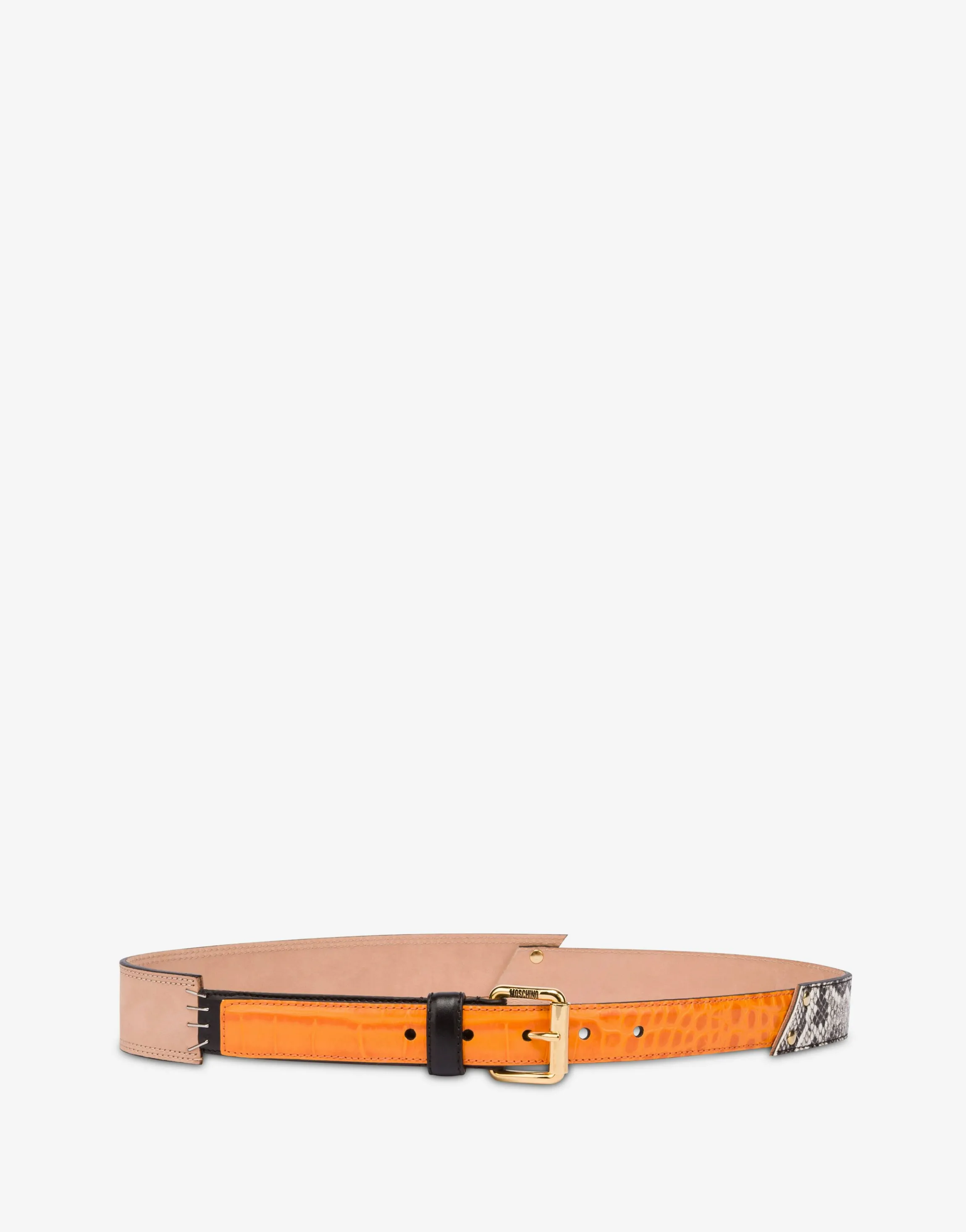Calf patchwork belt