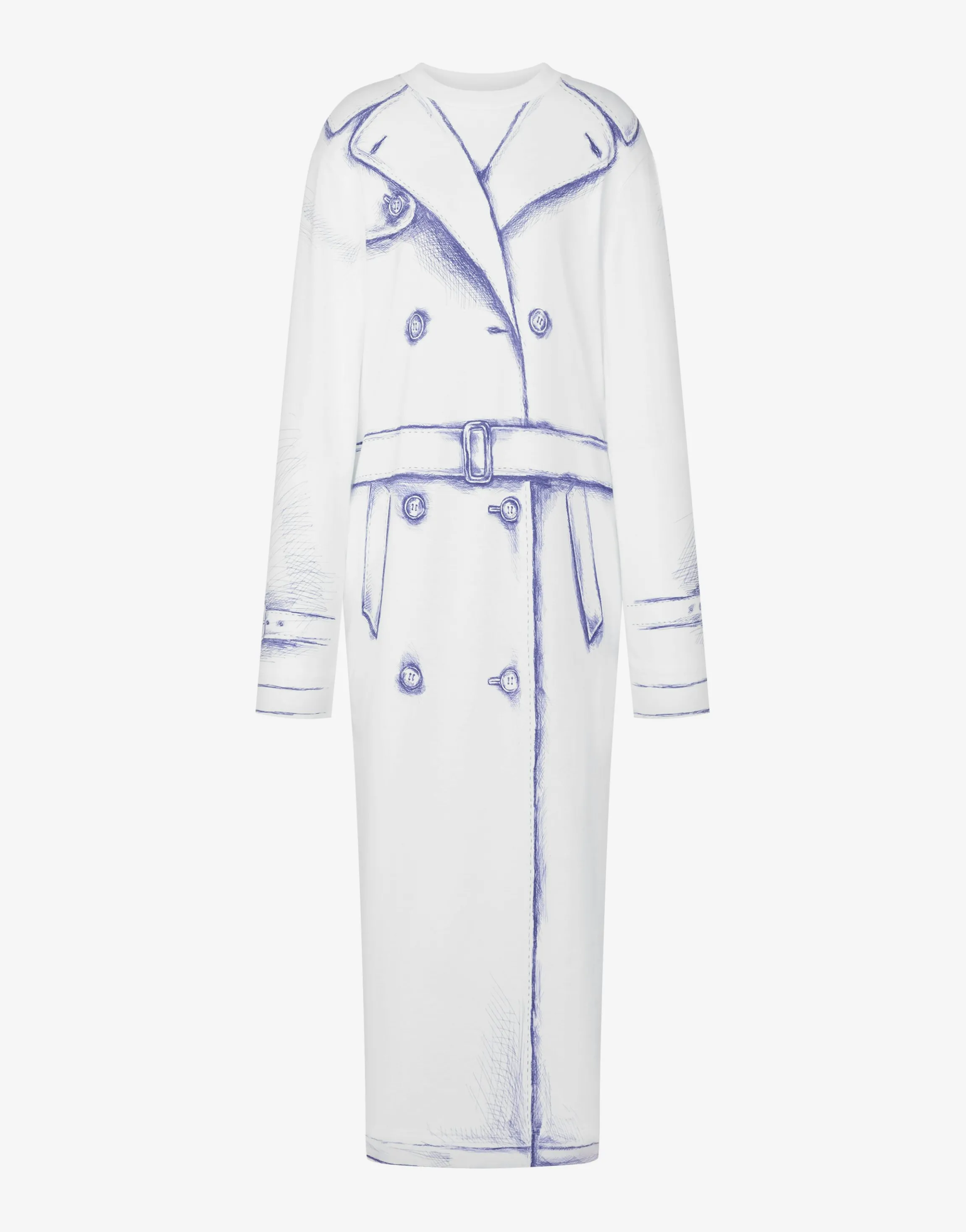 Cotton interlock dress Trompe l’Œil