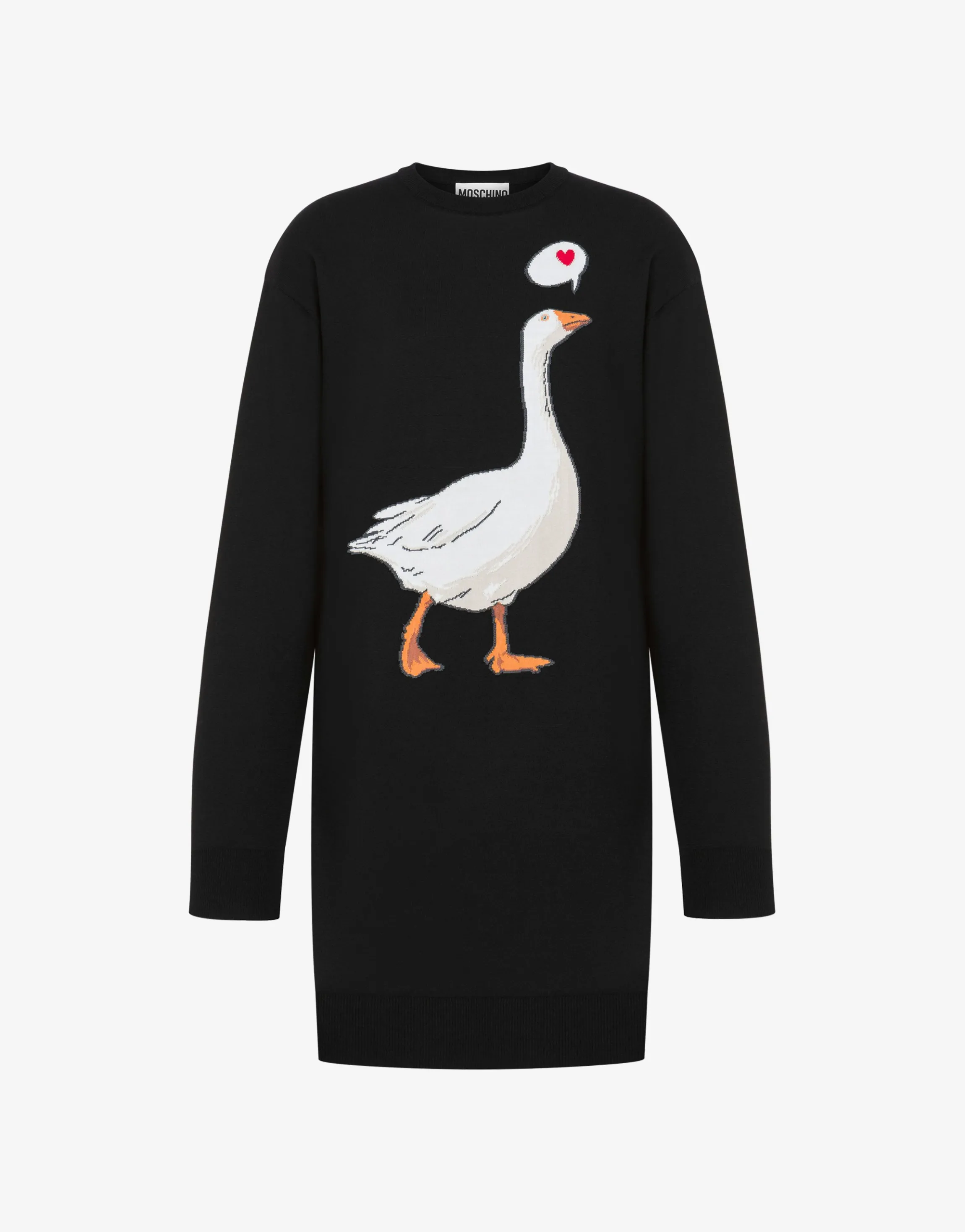Cotton Knit Dress Goose
