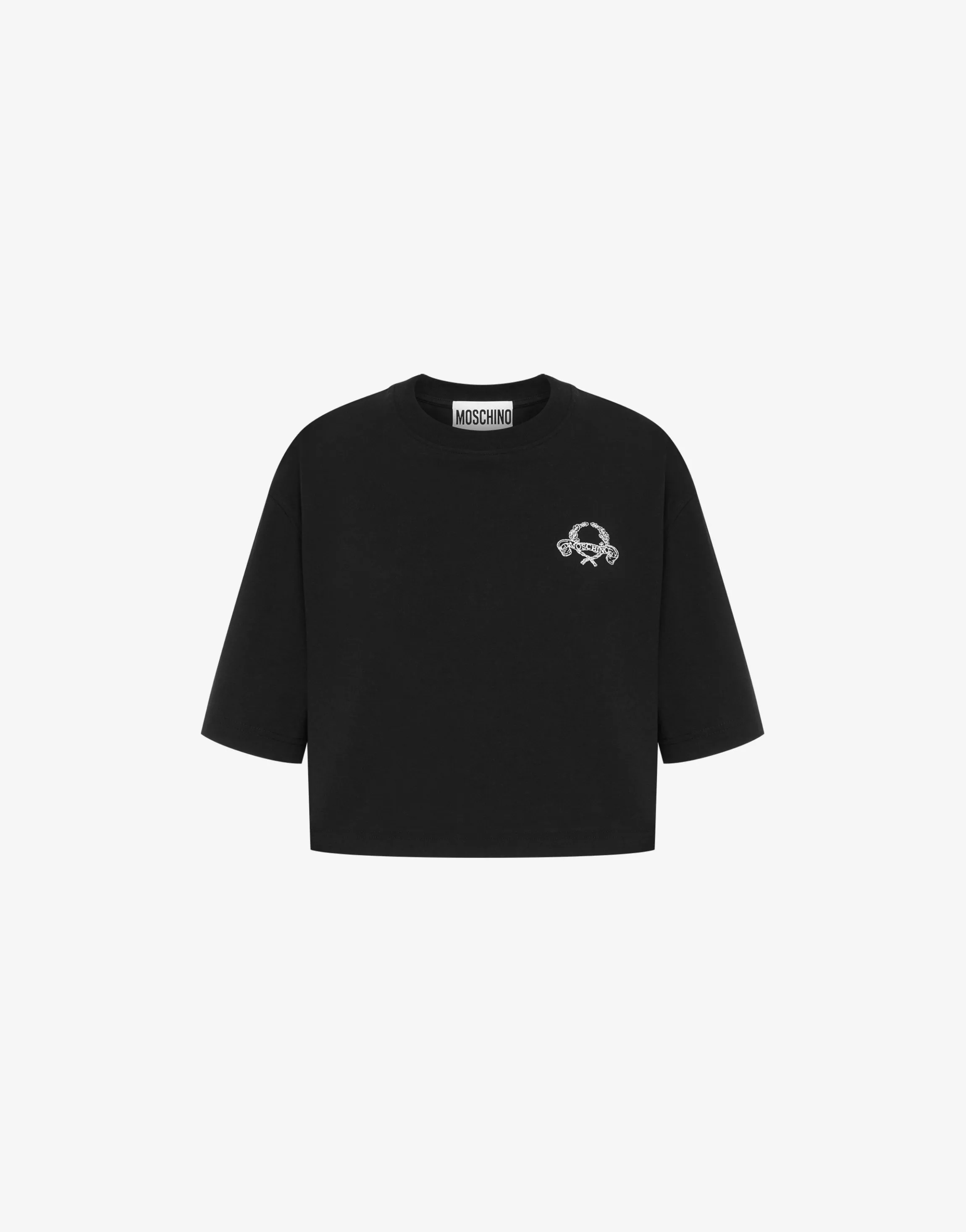 Cropped T-shirt Laurel Crown Logo