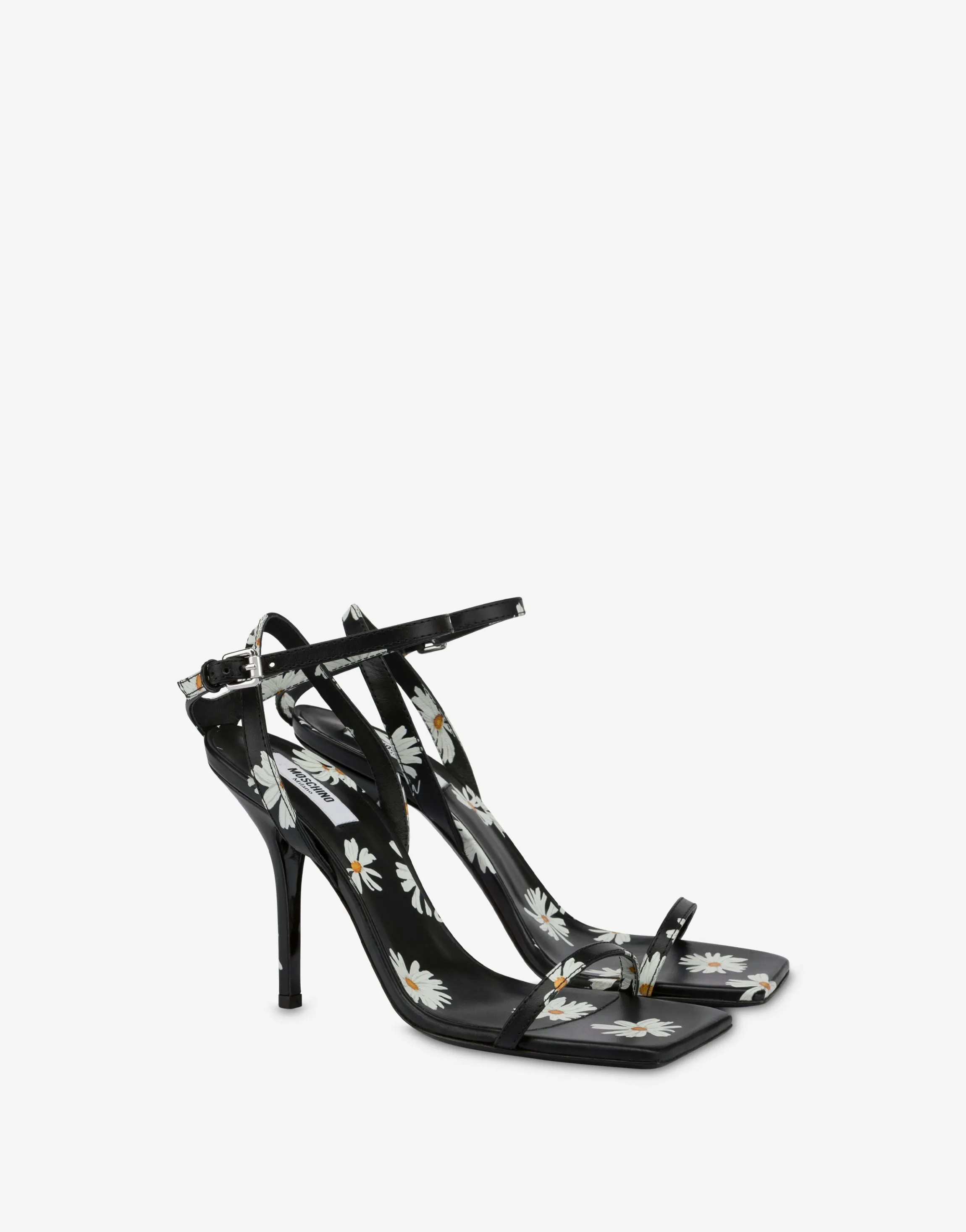 Daisy Print High Sandals