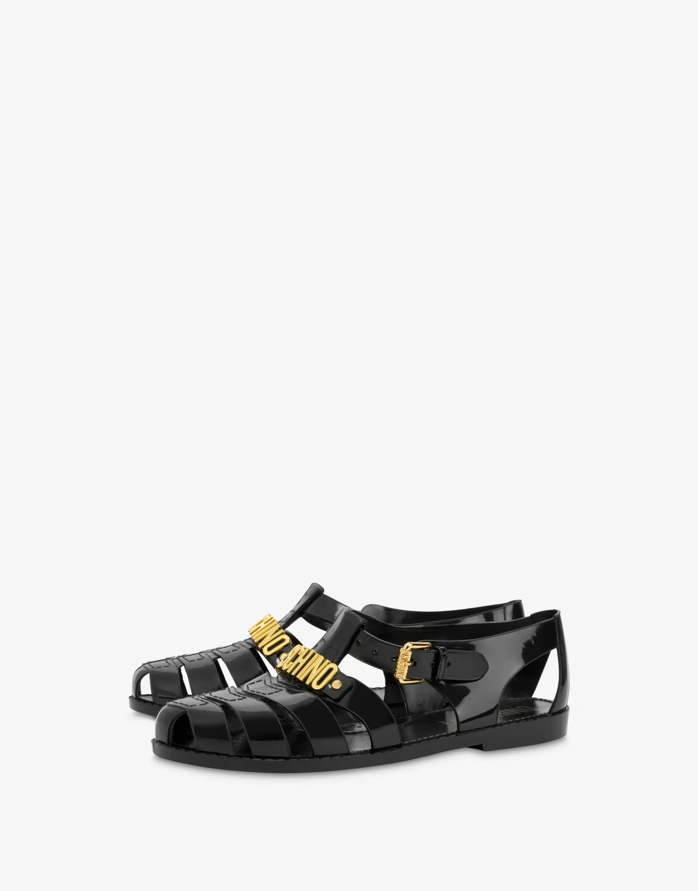 Jelly sandals with Lettering logo