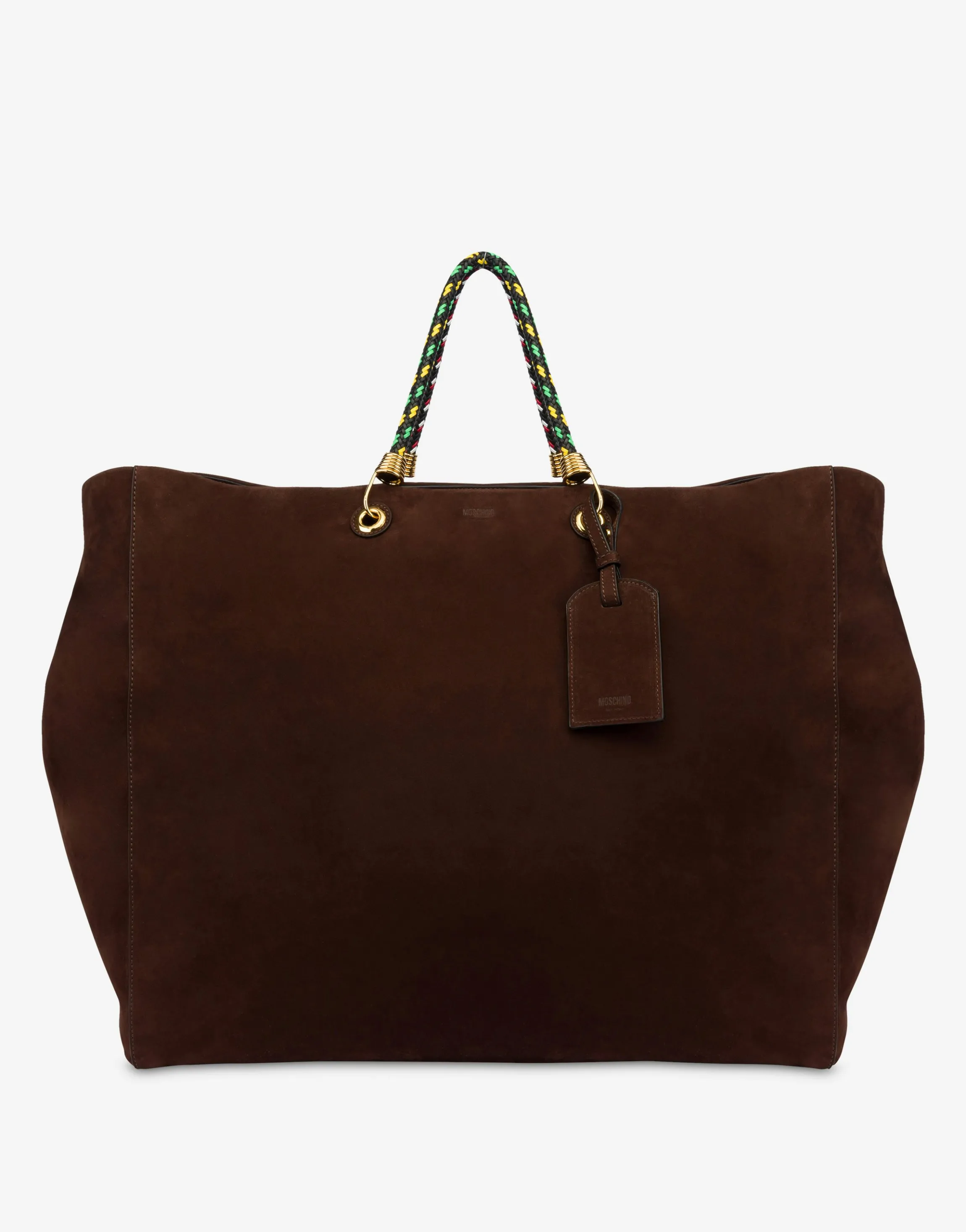 Large Braided Cord Suede Shopper