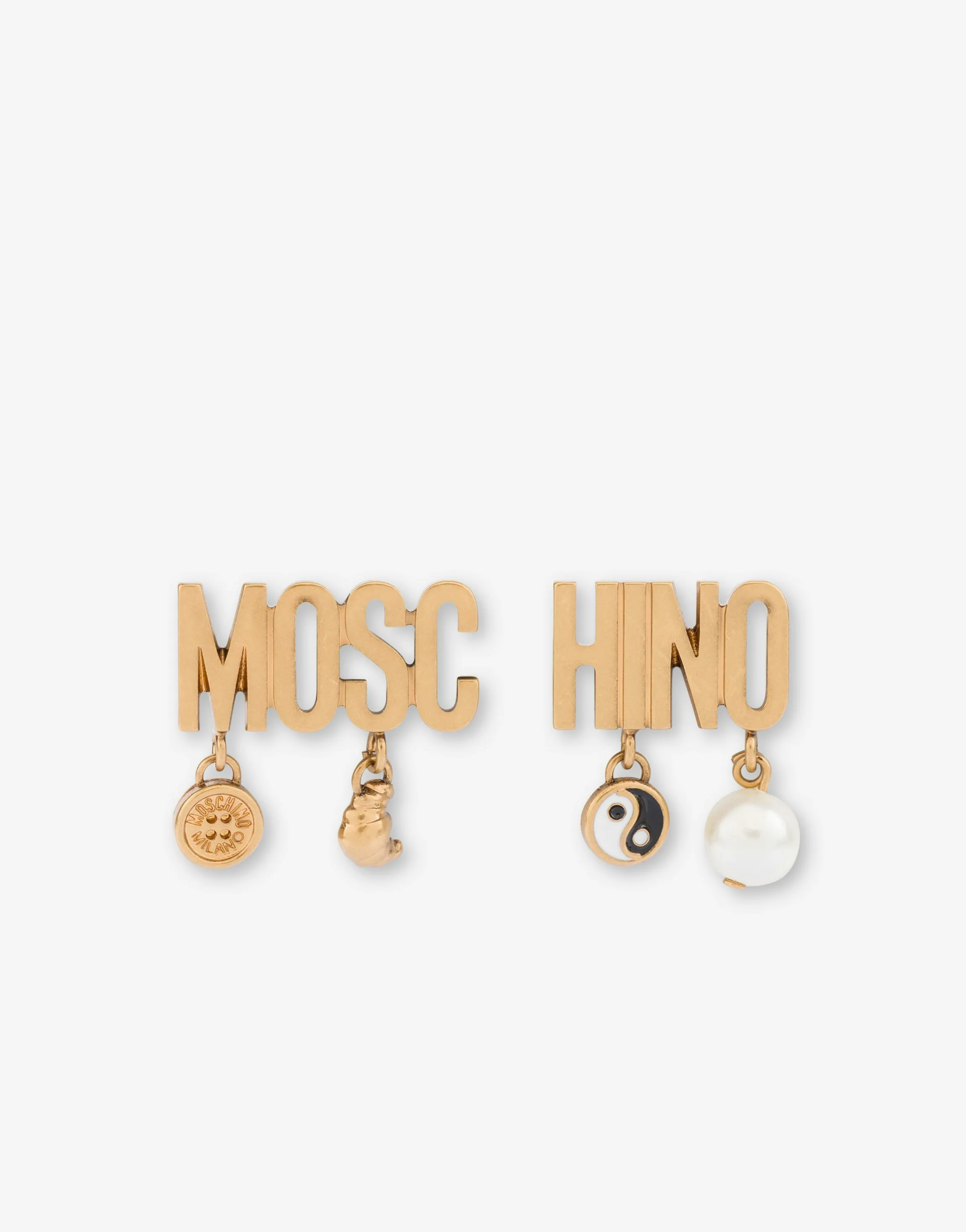 Lettering Drop Earrings