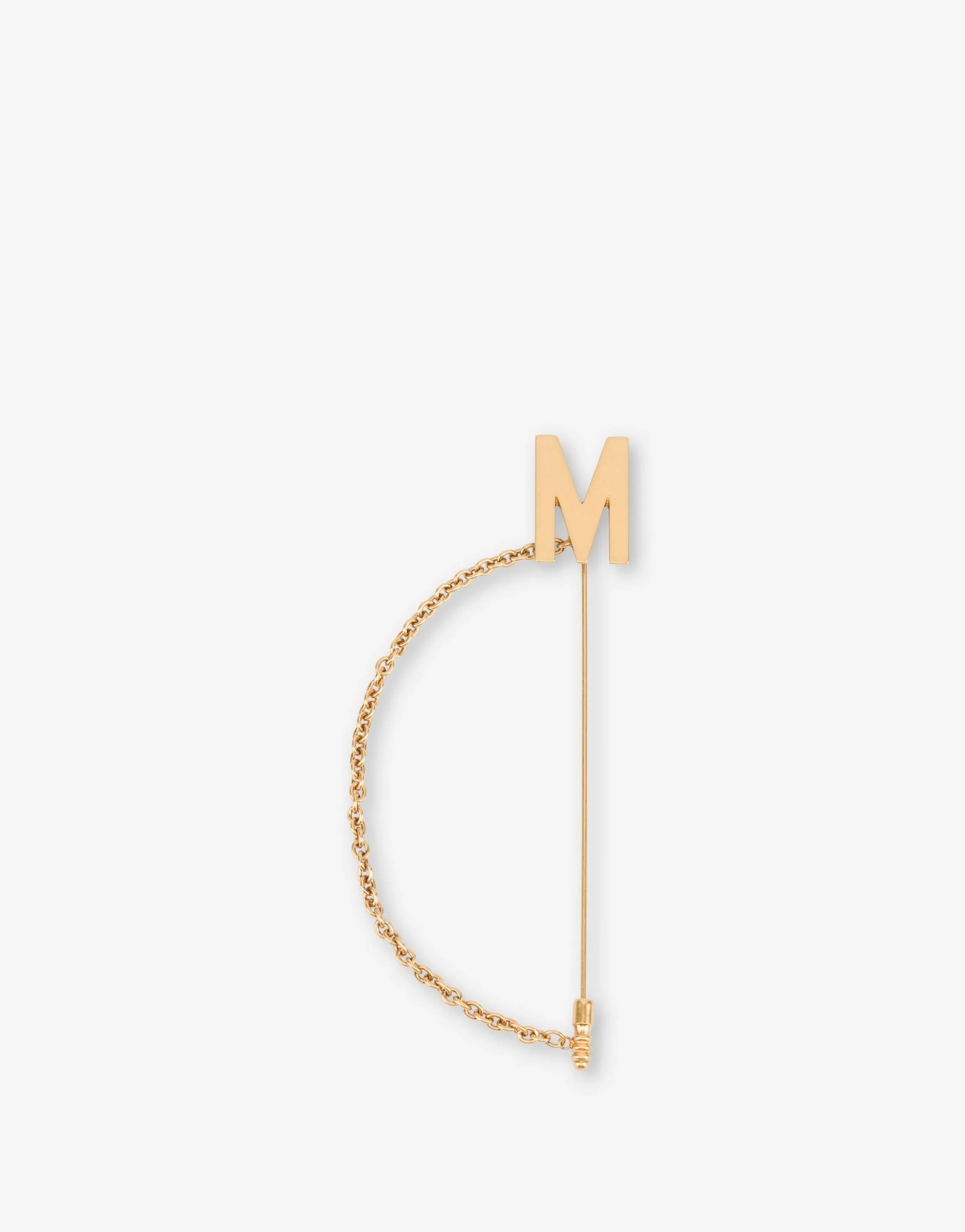 M Chain Brooch