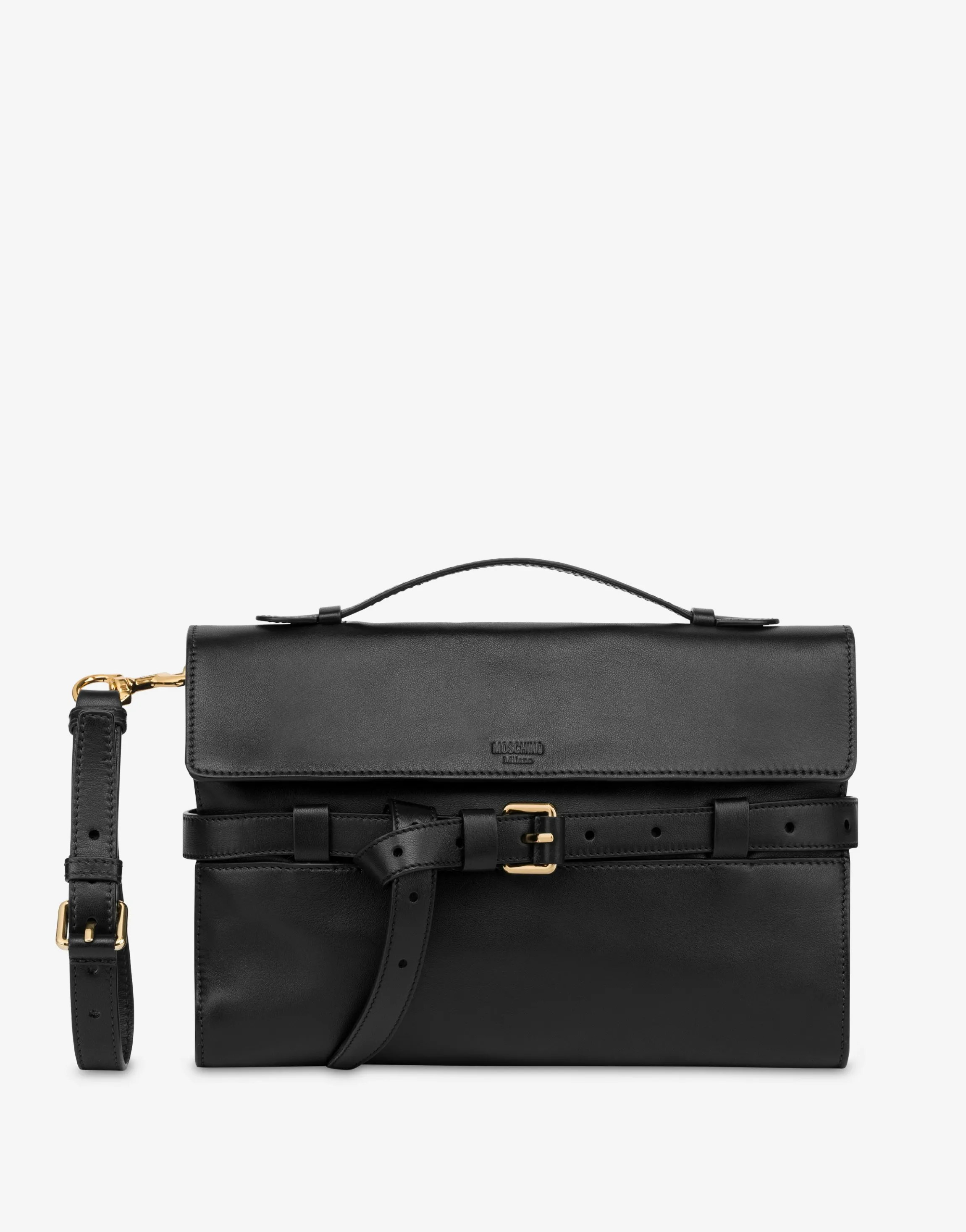 Moschino Tie Me Nappa Clutch