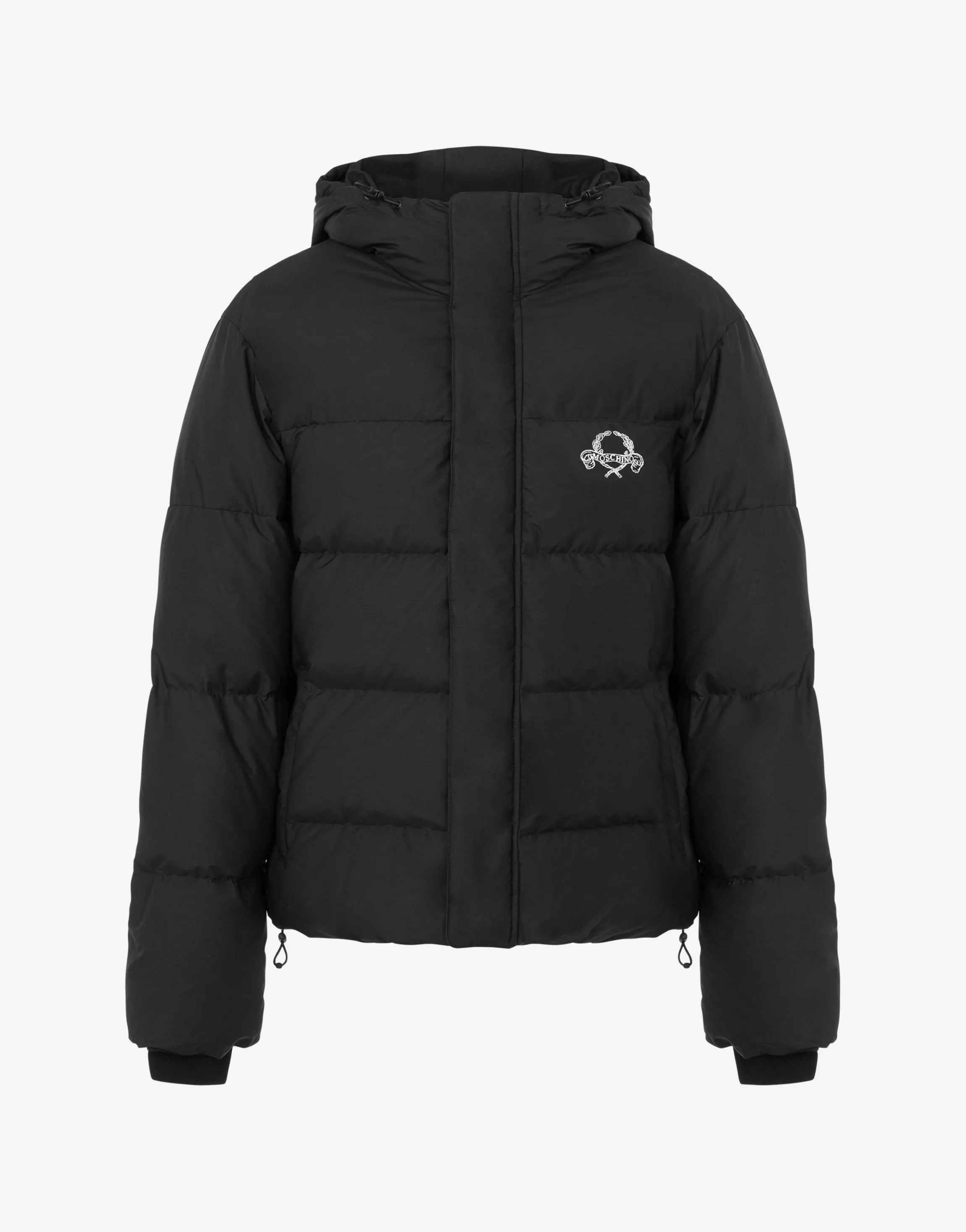 Nylon Puffer Jacket Laurel Crown Logo