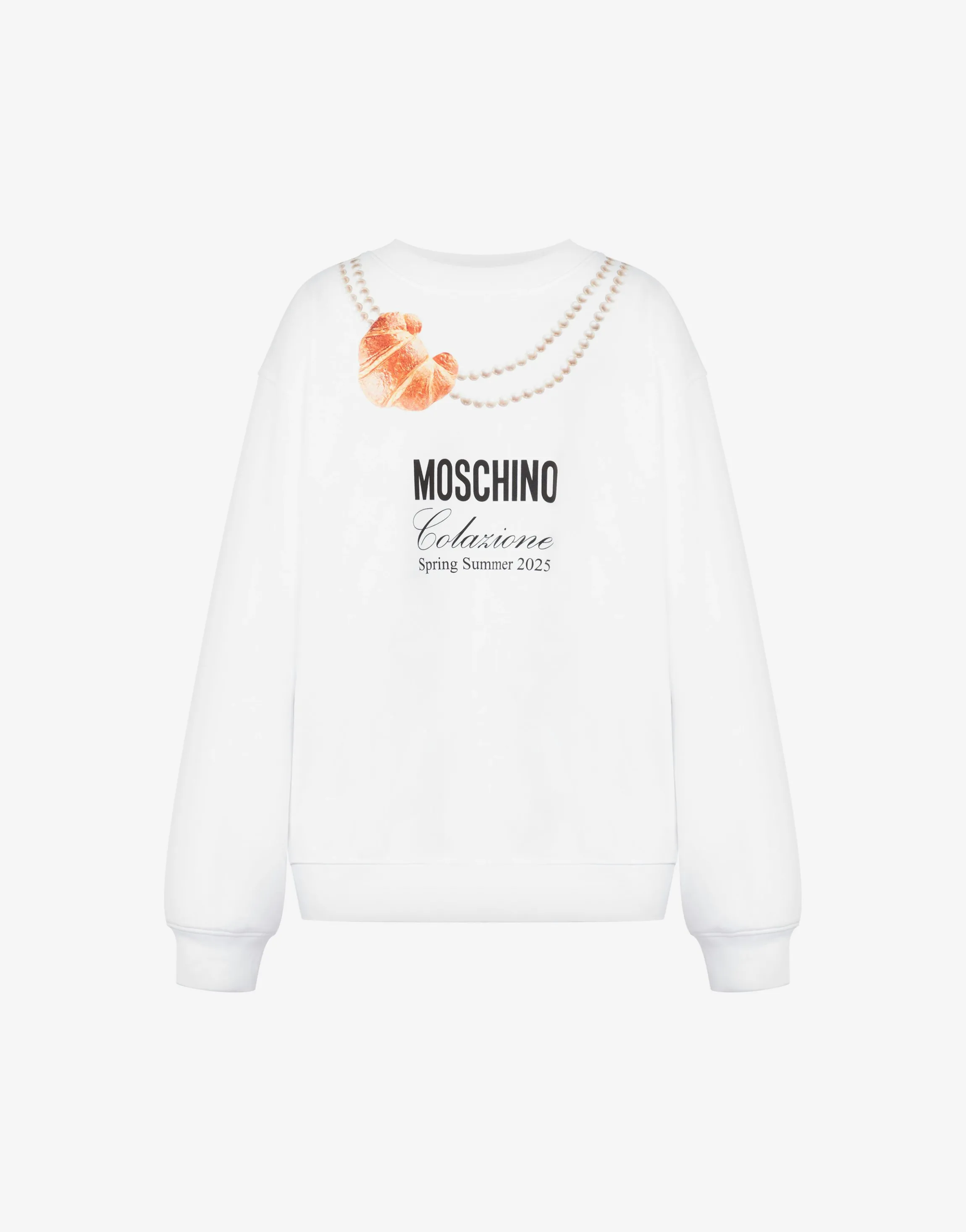 Organic Cotton Hoodie Moschino Breakfast