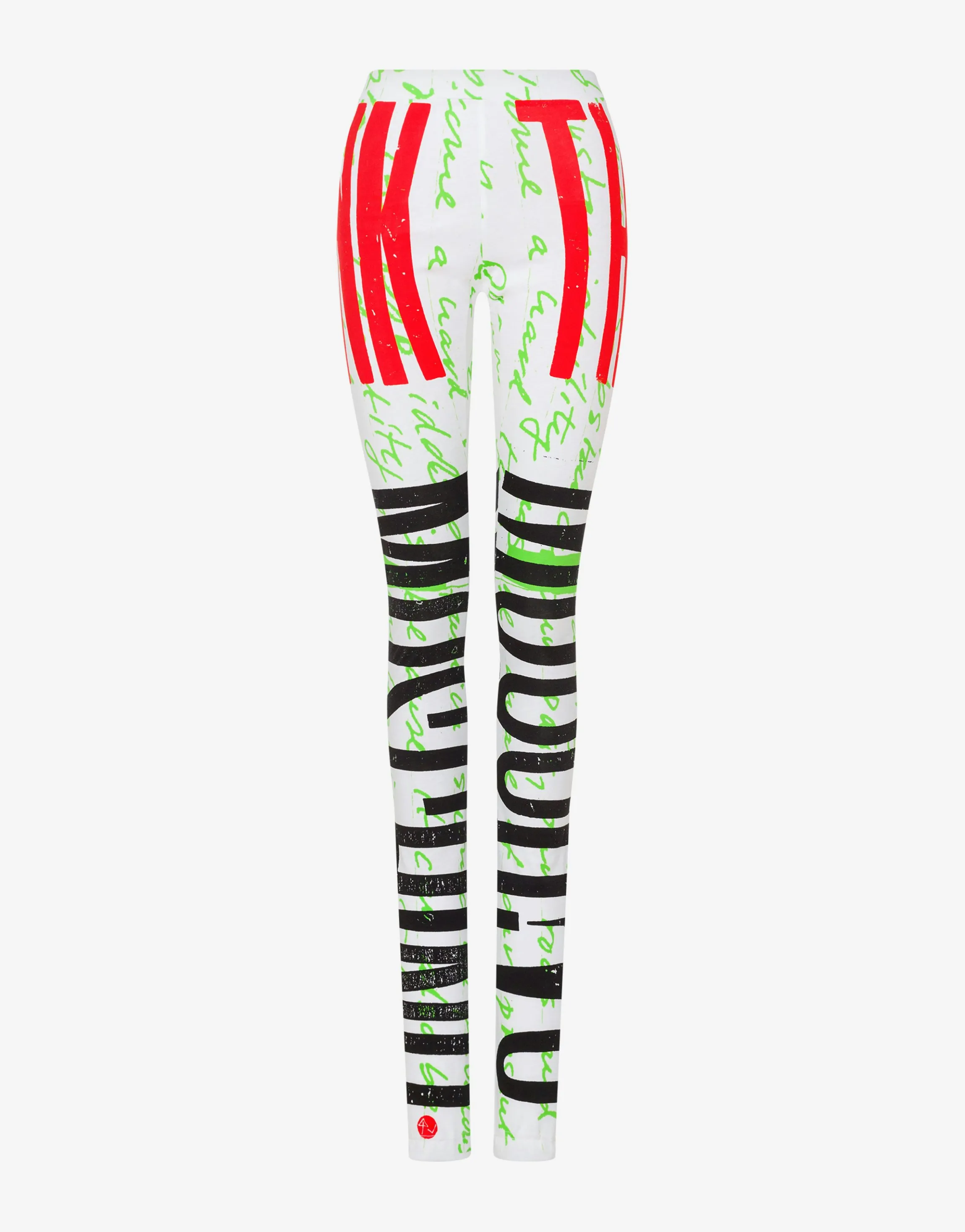 Organic jersey leggings 'Think Twice'