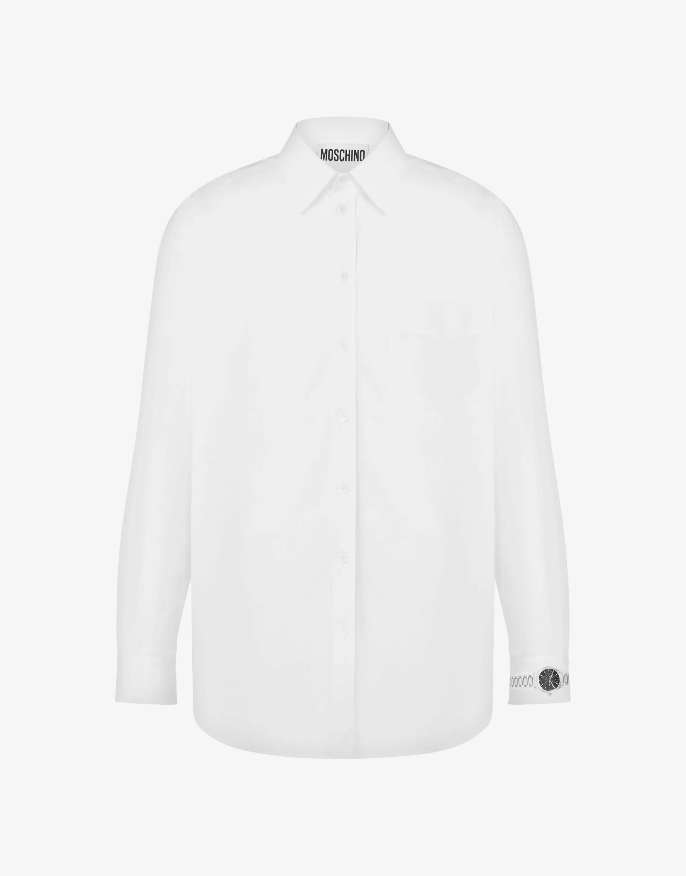 Poplin Shirt Wristwatch Print