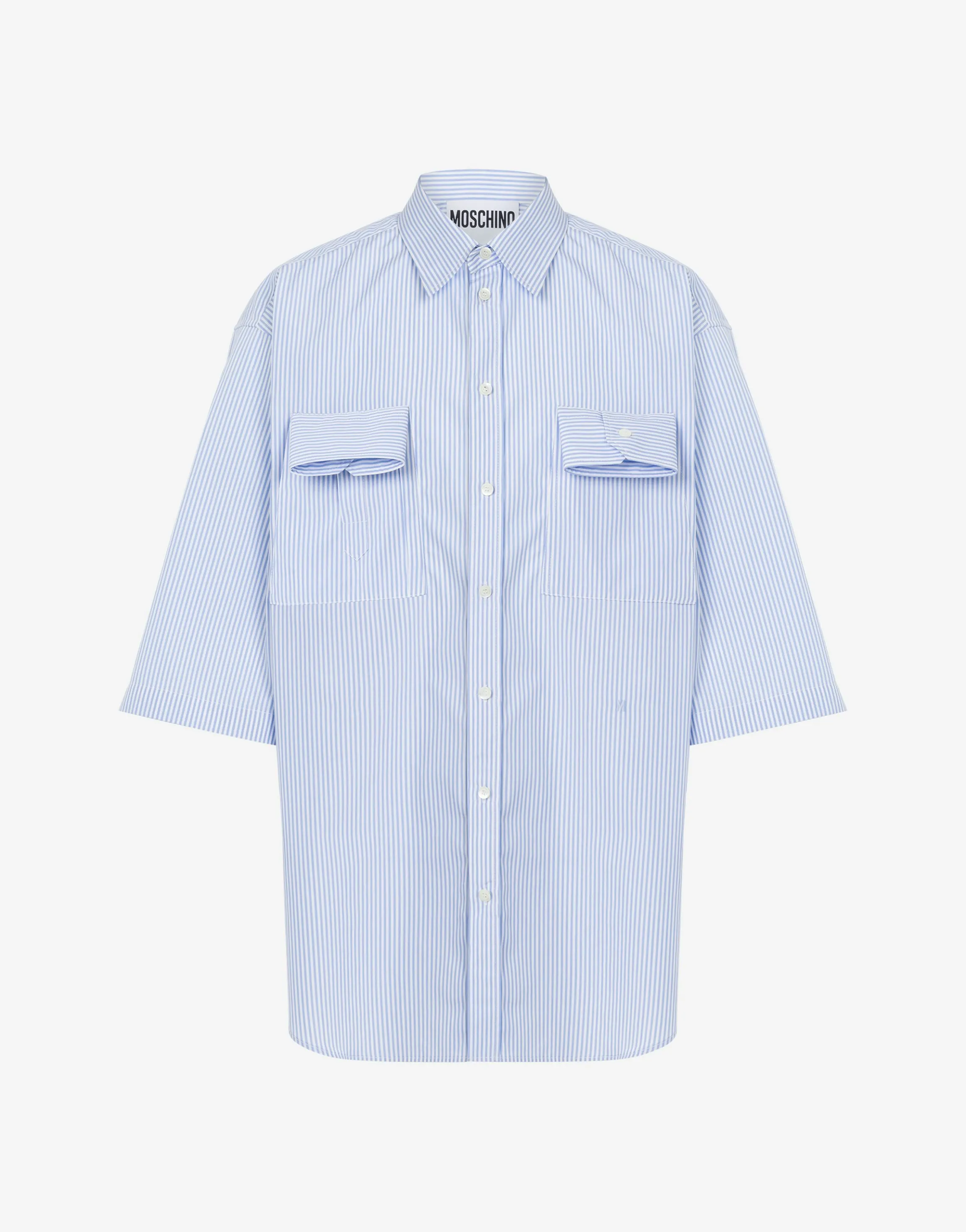 Striped Poplin Shirt Cuff Details