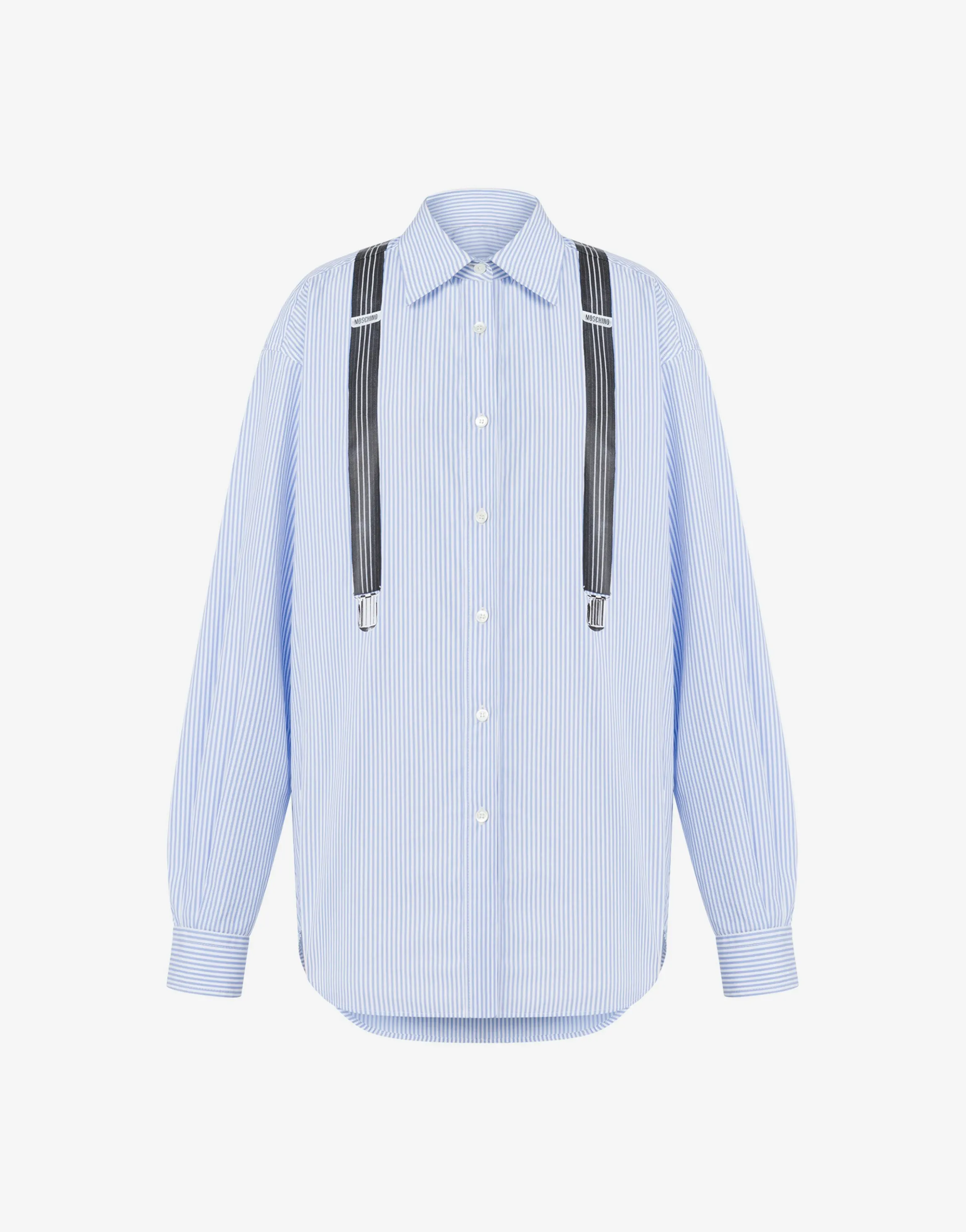 Striped Poplin Shirt Suspenders