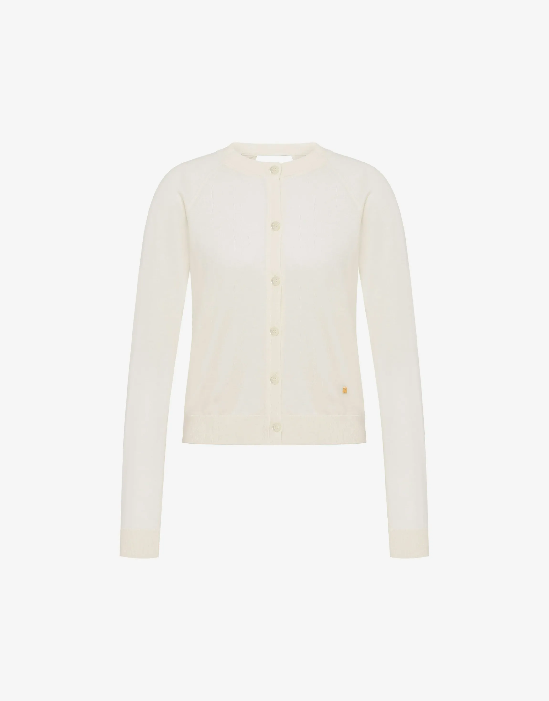 Wool Sweater Golden M with Cut-Out